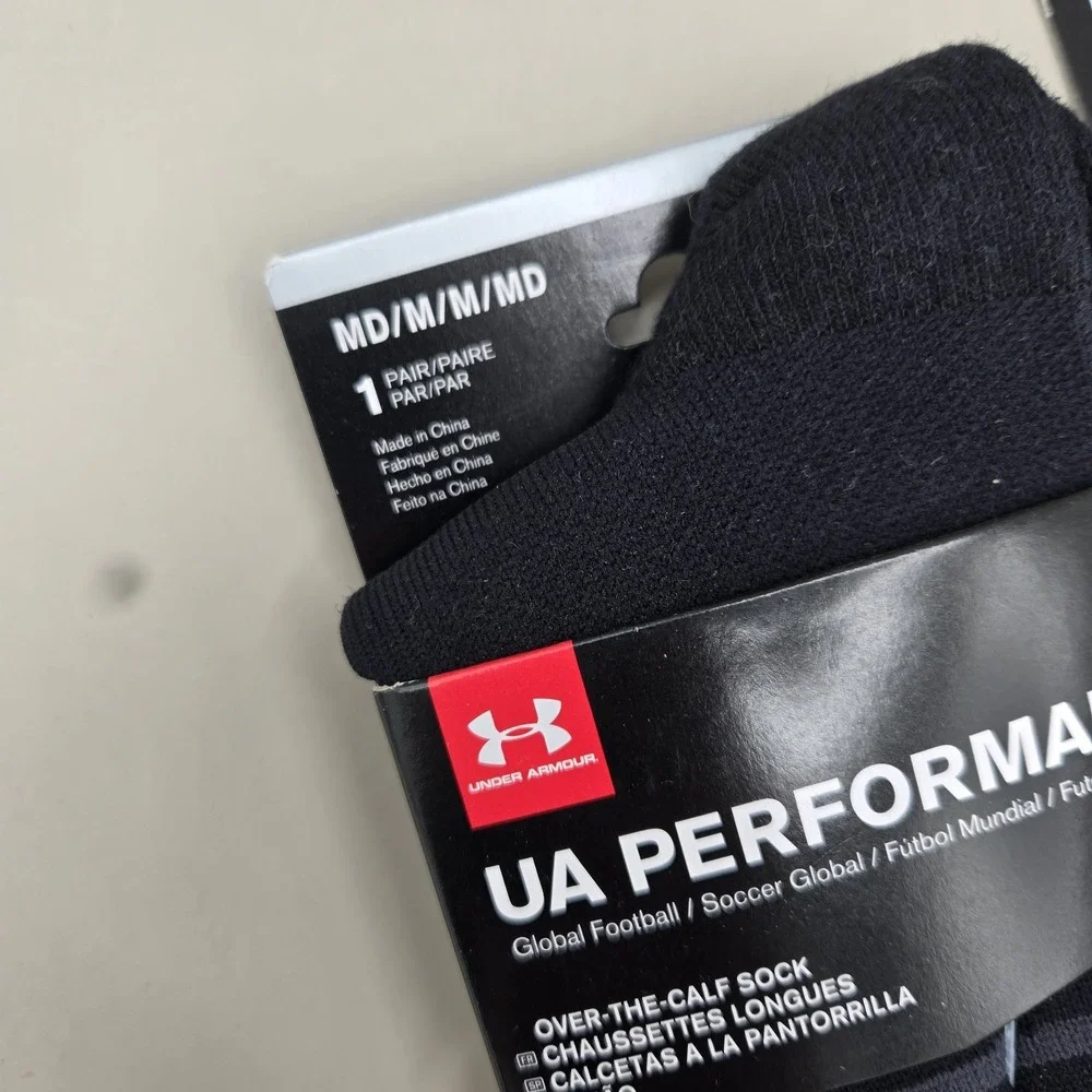 Under Armour UA Performance Over The Calf Men's Size Medium 4-8.5 Socks (2 Pair)